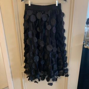 New. Super cool 3D Polka Dot Mesh Skirt A-Line Layered Bubble Skirt (L)